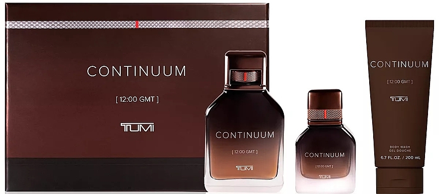 Tumi Continuum - Набір (edp/100ml + edp/30ml + sh/gel/200ml) — фото N1