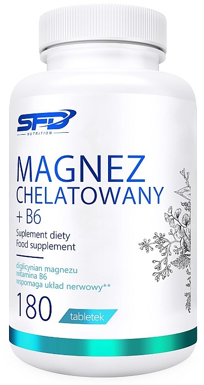 Пищевая добавка "Магний хелатный + B6" - SFD Nutrition Magnez Chelatovany + B6 — фото N1