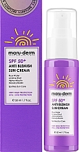 Солнцезащитный крем для лица против пигментных пятен - Maruderm Cosmetics Anti-Blemish Sun Cream SPF 50 — фото N2