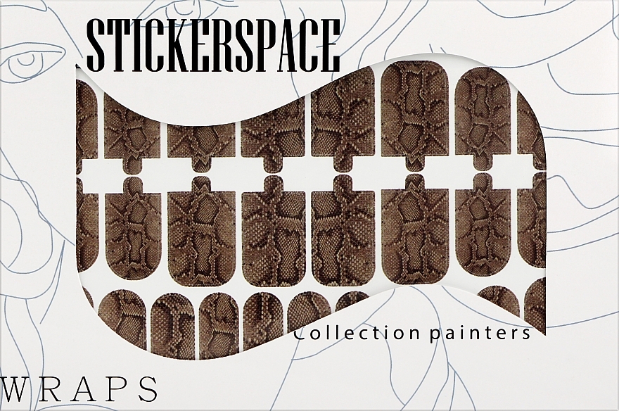 Дизайнерские наклейки для ногтей "Aps" - StickersSpace — фото N1