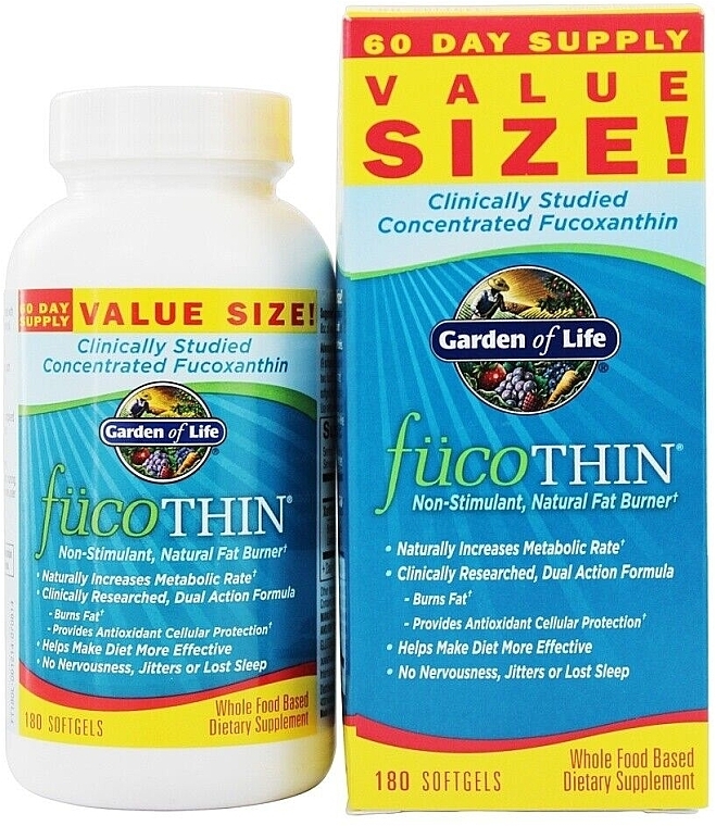 Жироспалювач "Фукоксантин" - Garden Of Life FucoTHIN Concentrated Fucoxanthin — фото N1