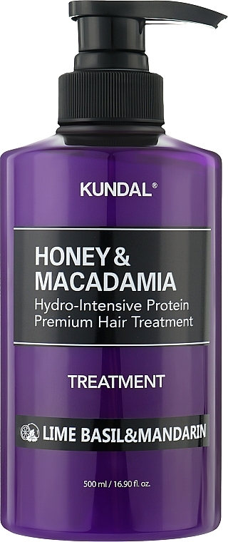 Кондиціонер для волосся "Lime Basil & Mandarin" - Kundal Honey & Macadamia Treatment — фото N1