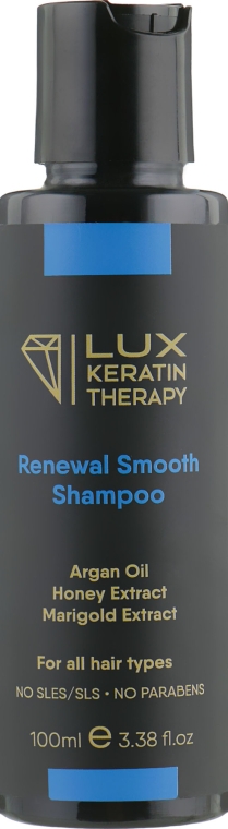 Разглаживающий шампунь с аргановым маслом - Lux Keratin Therapy Renewal Keratin	