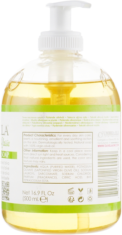 Мило рідке для обличчя і тіла, на основі оливкової олії - Olivella Face & Body Soap Olive — фото N2