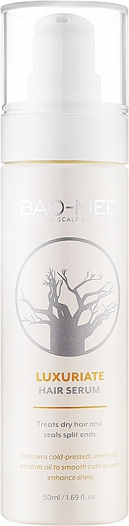 Сироватка для волосся з олією баобаба - Bao-Med Luxuriate Hair Serum — фото N1