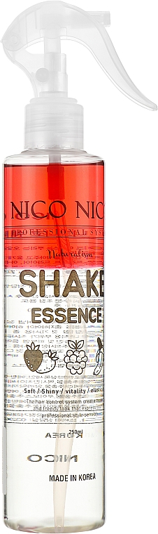 Эссенция для волос с экстрактом клубники - NICO NICO Shake Essence Strawberry — фото N1