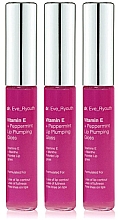 Набір "Блиск для збільшення губ" - Dr. Eve_Ryouth Vitamin E And Peppermint Lip Plumps (lip/gloss/3х8ml) — фото N1