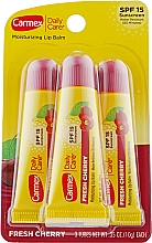 Духи, Парфюмерия, косметика Набор - Carmex 3-Pack Cherry Tubes SPF 15 (l/balm/3*10 g)