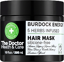 Маска для волосся "Реп'яхова сила" - The Doctor Health & Care Burdock Energy 5 Herbs Infused Hair Mask — фото N1