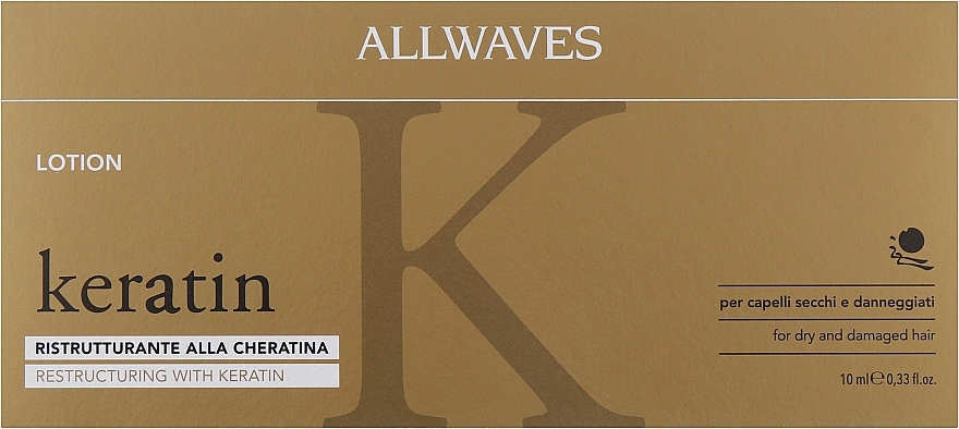 Лосьйон для волосся з кератином - Allwaves Reconstructuring Keratin Lotion