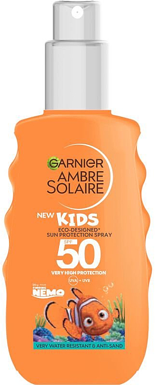 Сонцезахисний спрей для дітей - Garnier Ambre Solaire Kids Sun Protection Spray SPF50 — фото N1