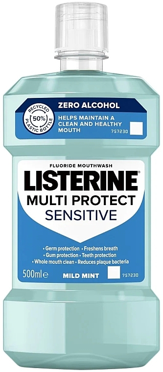 Ополіскувач для ротової порожнини - Listerine Multi Protect Sensitive Mouthwash — фото N1