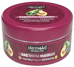 Маска для волос с растительной глиной, авокадо и витамином Е - Dermokil Hair Care Mask — фото N1