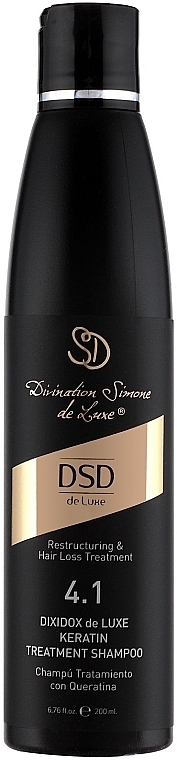 Восстанавливающий шампунь с кератином Диксидокс Де Люкс № 4.1 - Simone DSD De Luxe Dixidox DeLuxe Keratin Treatment Shampoo — фото N4