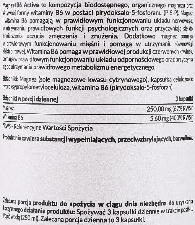 Дієтична добавка "Магній + Вітамін B6" - PharmoVit Classic Magnesium + B6 Active — фото N2