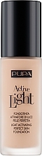 УЦІНКА Тональний крем для обличчя з ефектом природного сяйва - Pupa Active Light SPF10 * — фото N2