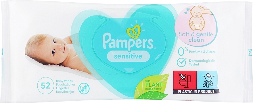Детские влажные салфетки "Sensitive" - Pampers — фото N2