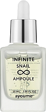 Парфумерія, косметика Сироватка для обличчя з равликом - Ayoume Infinite Snail Ampoule