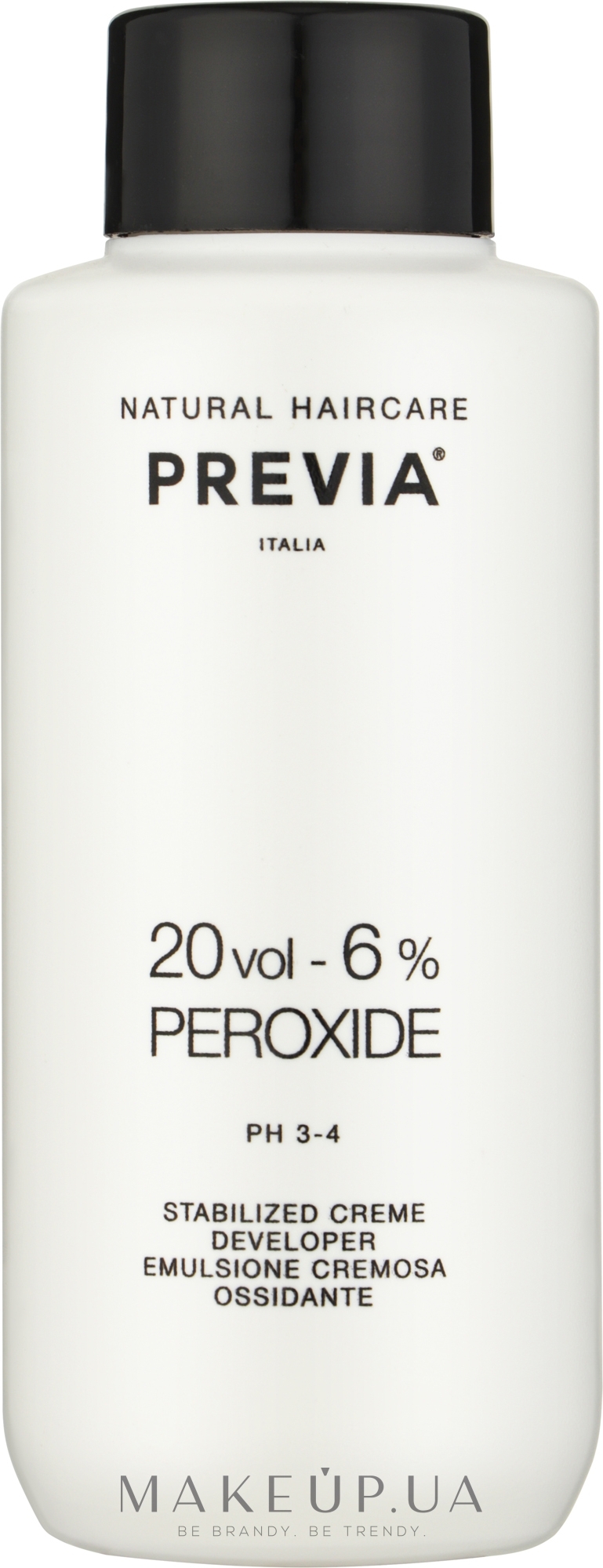 Окислювач для фарби для волосся - Previa Creme Peroxide 20 Vol 6% — фото 150ml