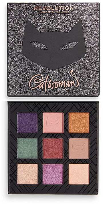 Палетка тіней "Жінка-кішка" - Makeup Revolution X DC Catwoman Shadow Palette Jewel Thief — фото N1