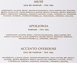 Xerjoff Muse + Apollonia + Accento Overdose - Набір (edp/3x15 ml) — фото N3