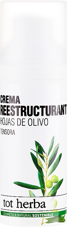 Зволожувальний денний крем для обличчя - Tot Herba Crema Restructuring Cream of Olive Leaves — фото N1