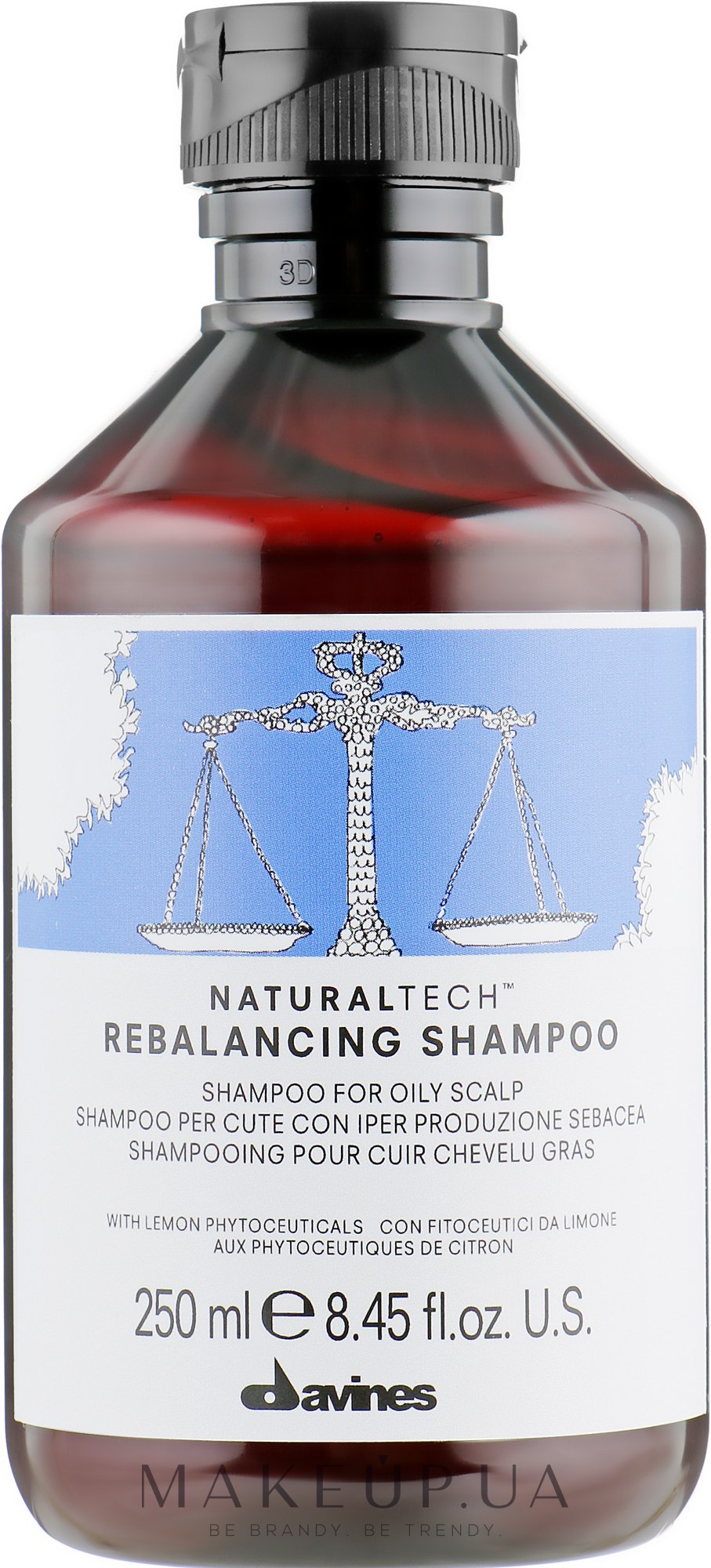 Балансуючий шампунь - Davines Rebalancing Shampoo — фото 250ml