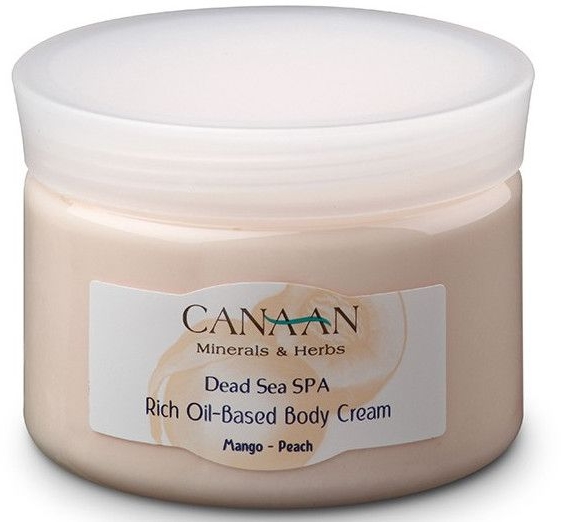 Крем для тела на масляной основе "Манго-Персик" - Canaan Minerals & Herbs Rich Oil Based Body Cream Mango-Peach