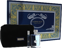 Парфумерія, косметика Versace Pour Homme - Набір (edt/100ml + edt/10ml + bag)