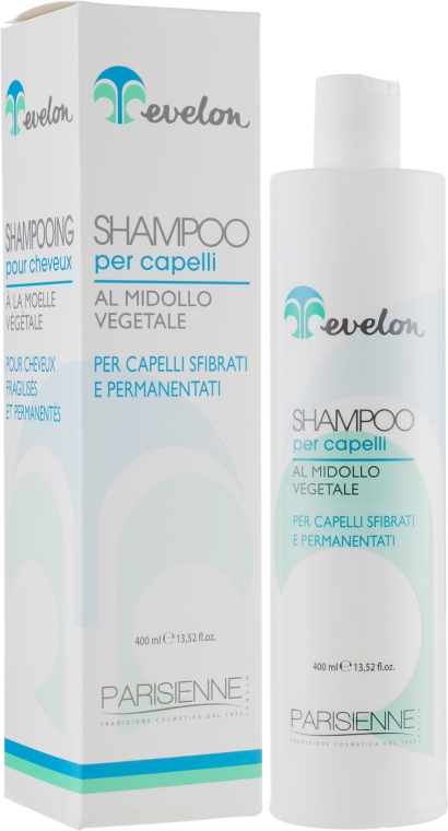 Шампунь с экстрактом кабачка для истонченных и химически поврежденных волос - Parisienne Italia Evelon Shampoo Black Professional