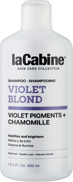 Шампунь для світлого волосся - La Cabine Violet Blond Shampoo Violet Pigments + Chamomille — фото N1