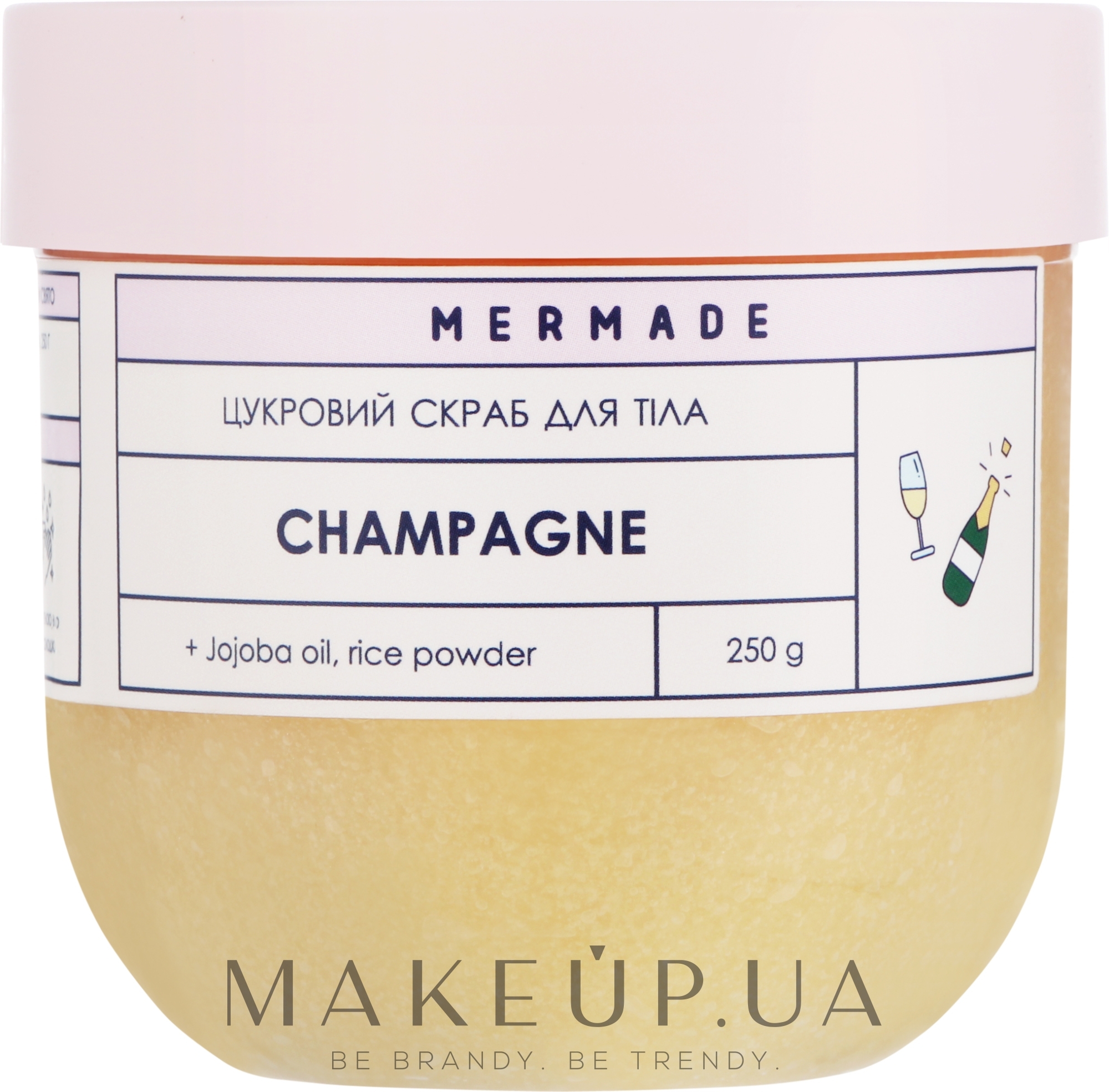 Цукровий скраб для тіла - Mermade Champagne — фото 250g