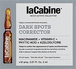 Висококонцентровані ампули для обличчя проти пігментних плям - La Cabine Dark Spots Corrector — фото N3