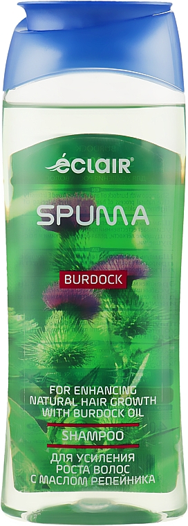 Шампунь для волосся "Реп'ях" - Eclair Spuma Burdock Shampoo — фото N1