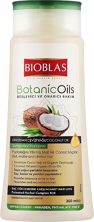 Шампунь для волосся з кокосовим маслом - Bioblas Botanic Oils — фото N1