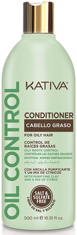 Шампунь для жирного волосся - Kativa Oil Control Shampoo — фото N1
