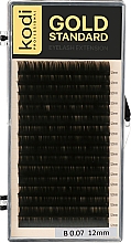 Духи, Парфюмерия, косметика Накладные ресницы Gold Standart B 0.07 (16 рядов: 12 мм) - Kodi Professional