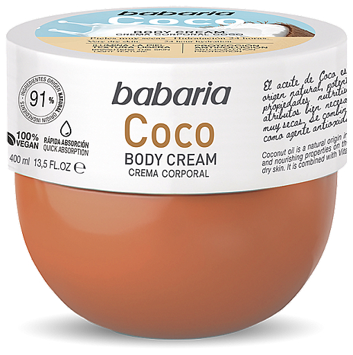 Крем для тіла "Кокос" - Babaria Coco Body Cream — фото N1