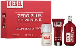 Парфумерія, косметика Diesel Zero Plus Feminine - Набір (edt/75ml + edt/30ml + b/lot/100ml)