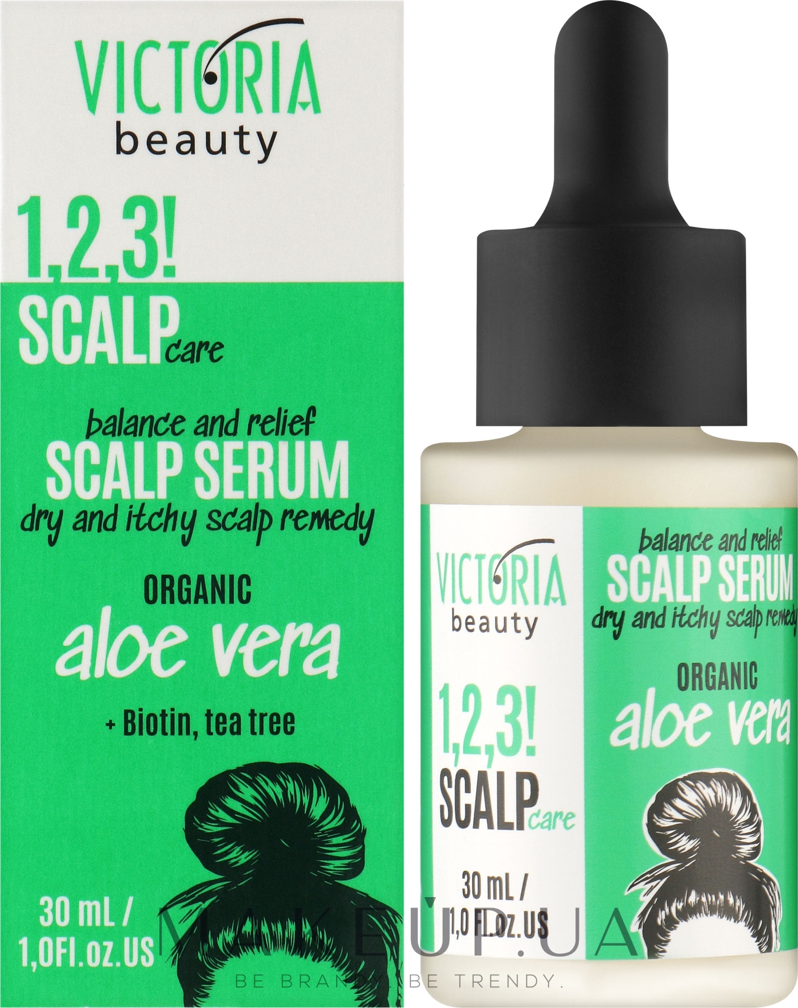Сыворотка для сухой кожи головы - Victoria Beauty 1,2,3! Scalp Care! Serum — фото 30ml