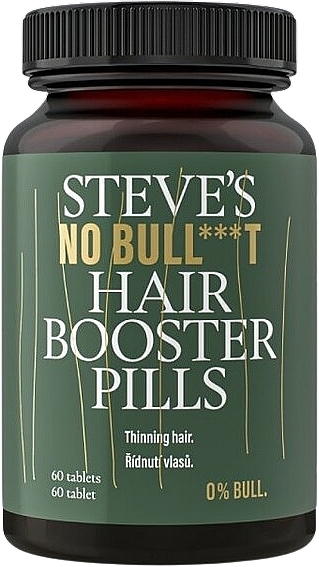 Харчова добавка для росту волосся - Steve?s No Bull***t Hair Booster Pills — фото N1