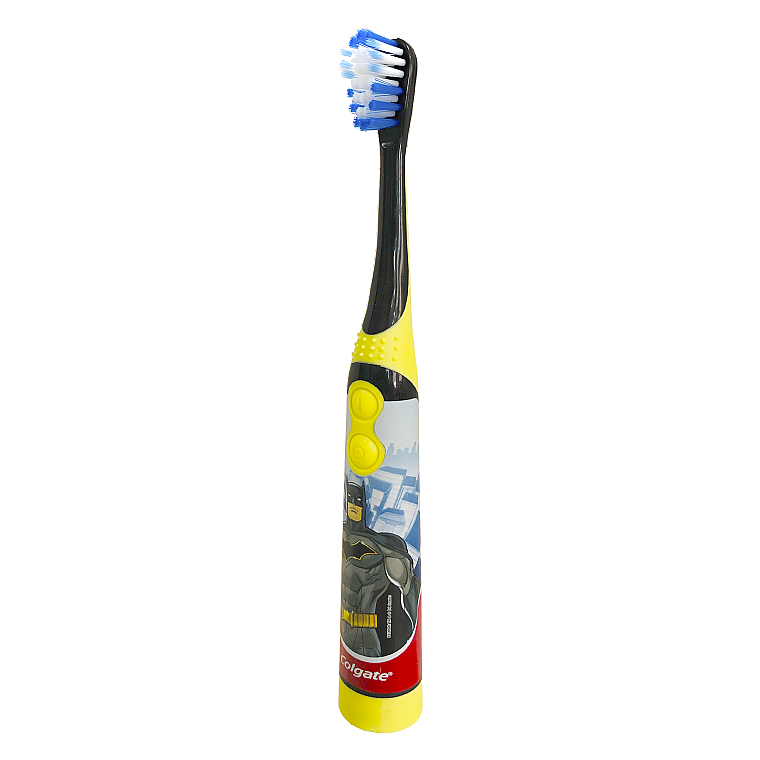 Дитяча електрична зубна щітка, суперм'яка, Batman, чорна - Colgate — фото N2