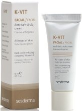 Парфумерія, косметика Крем для повік - SesDerma Laboratories K-Vit Anti Dark Circles Cream