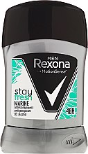 Духи, Парфюмерия, косметика Дезодорант-стик - Rexona Men MotionSense Stay Fresh Marine Deodorant Stick