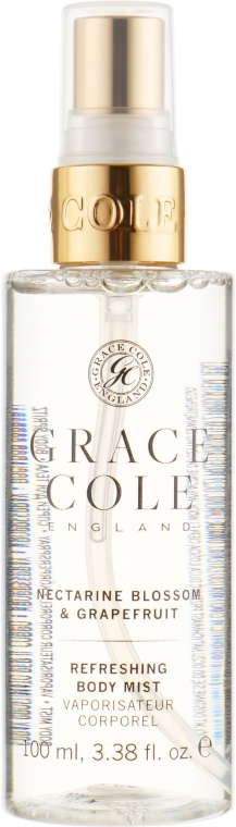 Набір "Нектарин і грейпфрут" - Grace Cole Nectarine Blossom & Grapefruit Travel Set (hand/cr/30ml + sh/gel/100ml + b/lot/100ml + b/spay/100ml) — фото N3