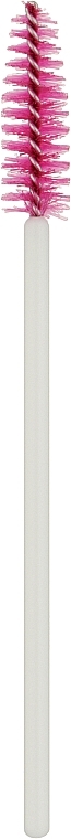Набор одноразовых щеточек для ресниц и бровей, 25 шт, бело-малиновый - Miss Claire — фото N2