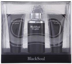 Духи, Парфюмерия, косметика Ted Lapidus Black Soul - Набор (edt/100ml + s/gel/100ml + ash/balm/100ml)