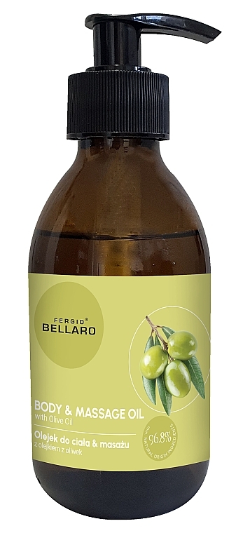 Олія для тіла та масажу з оливковою олією - Fergio Bellaro Body & Massage Oil — фото N1