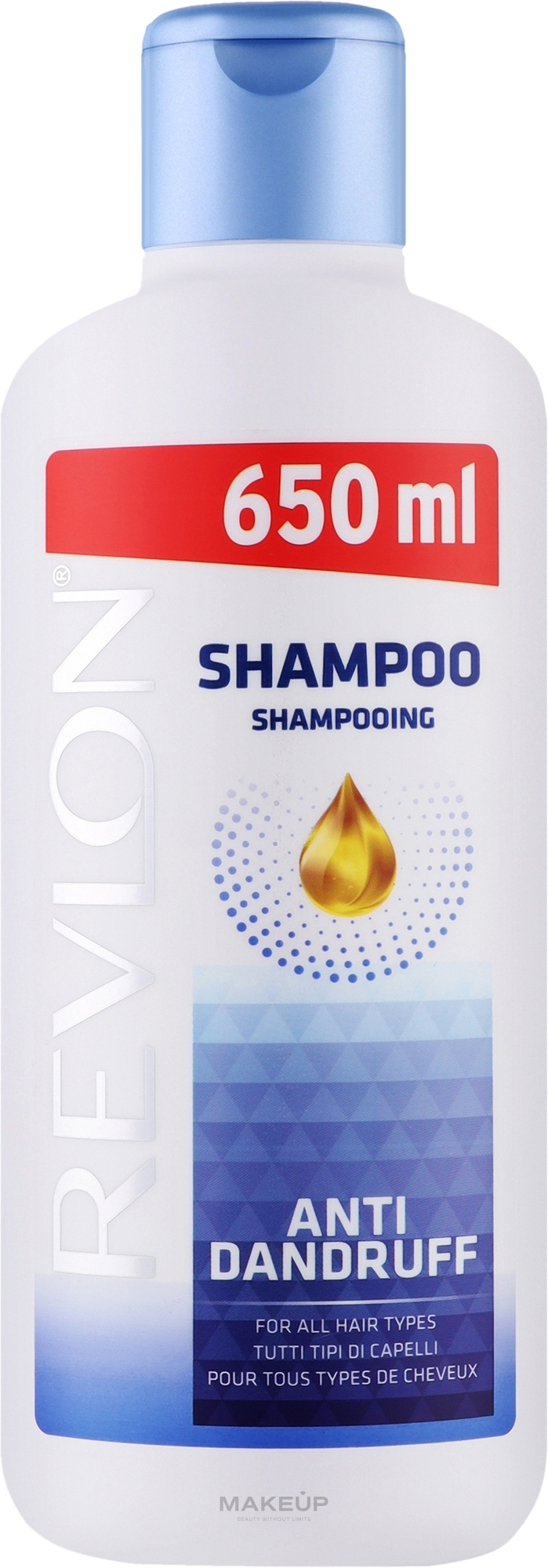 Шампунь против перхоти для всех типов волос - Revlon Anti-Dandruff Shampoo — фото 650ml