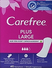 Парфумерія, косметика Щоденні гігієнічні прокладки з алое, 46 шт. - Carefree Plus Large Aloe